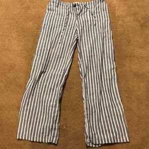 Denim blue and white pants